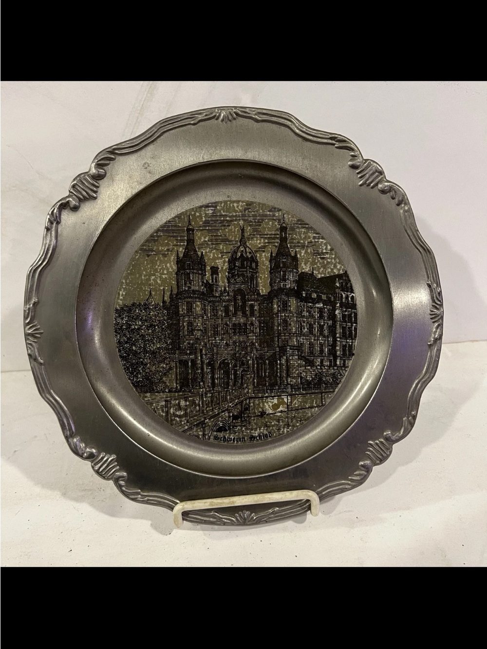 Vintage Germany Castle Collector's Silver Plate Schwerin Castle